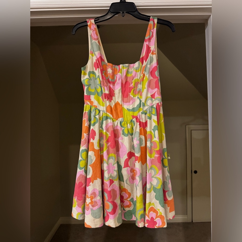 Floral Sleeveless Dress - Multicolor